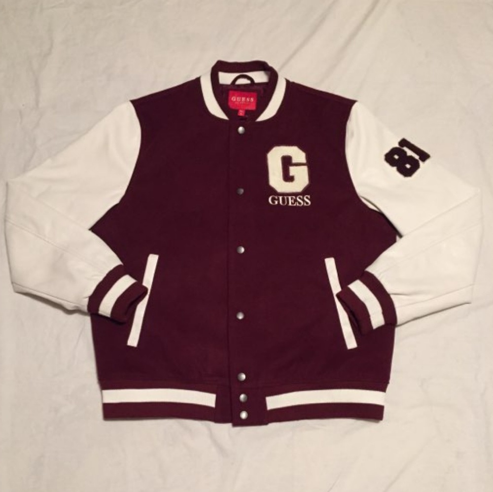 Guess varsity 0 and white XL